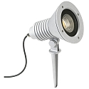 LED Spie�strahler Type No. 2383, IP54, 29W 3000K 4480lm 30�, rotatable, swiveling, dimmable, cast alu / glass, silver matt