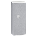 wall luminaire TYPE NO 2490 with motion detector, two-sided GU10 IP44, silver, transparent dimmable