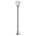 Path light Type No. 4154, IP54, height 117.5cm, E27 QA55 max. 57W, aluminum / plastic clear, silver