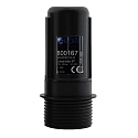 E27 socket CASAMBI THREADED HOLE / PARTLY THREADED SHELL Bluetooth controllable, analogue trailing edge dimming output, black