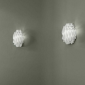 Wall luminaire AP AURA, E27, IP20, Murano glass, white