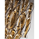 Ceiling luminaire PL AURA PX, E27, IP20, Murano glass, transparent brown