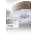 Ceiling luminaire PL SKIN 070, E27, IP20, with cover below, beige / warm white