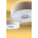 Ceiling luminaire PL SKIN 070, E27, IP20, with cover below, beige / warm white