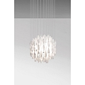 Axolight Pendant luminaire SP AURA 60, E27, IP20, Murano glass, white
