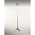 Recessed LED pendant luminaire SP FAIRY I, 6.2W, 2700K, 565lm, IP20, chrome, clear glass
