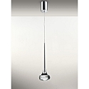 LED pendant luminaire SP FAIRY, 7.4W, 2700K, 565lm, IP20, chrome, clear glass