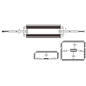 HWH Blulaxa LED Transformer Trafo 0.5W-100W / 12V DC, fixed voltage, aluminum casing