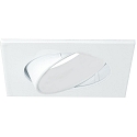 Blulaxa Mounting frame for LED Reflector cutting out: 68 mm, square, adjustable, incl. 1x GU10 socket, white