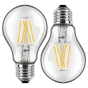 Blulaxa LED Filament Pear shaped Lamp 7W WW glass (clear), double pack