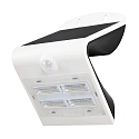 Blulaxa� LED Solar Outdoor Wall luminaire with PIR sensor, IP65, 3.2W 3000K 400lm 120�, incl. Accumulator, white