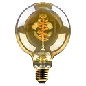 LED Lamp Globe G125, 5W, E27, 250lm, 1800K, glass gold VBS