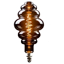 HWH LED Lamp Honey basket, 8,5W, E27, 200lm, 1800K, glass smoky CRO, 395 x 200 mm