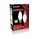 HWH LED Filament lamp candle DOUBLE PACK, 4,5W (40W), E14, 470lm, 2700K, glass opal
