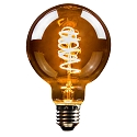HWH LED Lamp Globe G95, 5W, E27, 140lm, 1800K, glass smoky VBS