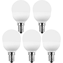 HWH LED globe lamp SMD MULTI G45 set of 5 E14 5W 470lm 2700K 200� CRI >80 