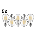 LED filament lamp set of 5 E27 7W 810lm 2700K 300� CRI > 80 