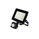 HWH floodlight swivelling, with sensor IP44, black 