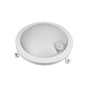 HWH damp-proof luminaire BASIS FIX SENSOR round IP54, grey 