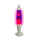 HWH LED lava lamp IP20, purple, pink, silver 