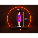 HWH LED lava lamp IP20, purple, pink, silver 