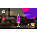 HWH LED lava lamp IP20, purple, pink, silver 
