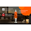 HWH LED lava lamp IP20, orange, silver, white 
