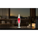 HWH LED lava lamp IP20, clear, red, silver 
