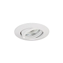 Recessed LV spot, IP20, 12V AC, GX5.3 max. 50W, round, swivelling