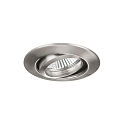 Recessed LV spot, IP20, 12V AC, GX5.3 max. 50W, round, swivelling