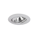 Recessed LV spot, IP20, round � 8cm, 12V AC, GX5.3 max. 50W, swivelling, white