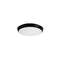 outdoor wall luminaire MAKIRA � 25CM small, round, impact resistant IP65, powder coated, black dimmable