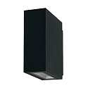 Outdoor LED wall luminaire, IP54, Up/Down, 230V, 2x5W 3000K 650lm 60�, structured graphite