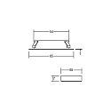 Recessed LED furniture luminaire incl. surfaced housing, IP20, � 6.5cm, Plug&Play 350mA, 3.6W 3000K 350lm 100�, matt alu