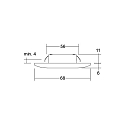 Brumberg downlight BARENT 350MA P&P round, current constant IP20, black matt dimmable
