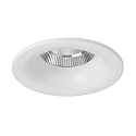Recessed LED downlight with funnel cover, IP20, round, � 8.2cm, dim2warm, 350mA, 12W 1800-3000K 930lm 24�, white