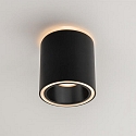 Brumberg downlight DOLOK-R round, with decorative ring, direct / indirect IP20, black matt dimmable