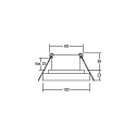 Brumberg downlight TUBIC round, built-in version, direct / indirect IP20, black matt dimmable