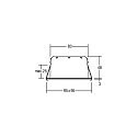 Brumberg Recessed LED spot INDIWO83, IP44, square, 9.5 x 9.5cm, Plug&Play 350mA, 5.5W 3000K 550lm 36�, swivelling 25�, structured white