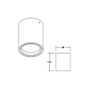 Brumberg LED downlight IMPLEMENT, IP20, round, � 9.4cm, Plug&Play 500mA, 8.9W 3000K 730lm 37�, CRi >90, dimmable, structured white