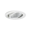 recessed luminaire IP20, glossy, transparent, white dimmable 12W 1230lm 3000K 20-40� 20-40� CRI 80-89