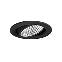recessed luminaire IP20, glossy, black, transparent dimmable 12W 1280lm 4000K 20-40� 20-40� CRI 80-89
