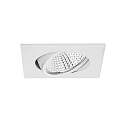 recessed luminaire IP20, glossy, transparent, white dimmable 12W 1230lm 3000K 20-40� 20-40� CRI 80-89