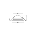 ceiling recessed luminaire KAMUTA swivelling, rotatable, direct IP20, transparent, white dimmable