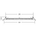 Brumberg LED panel FLAT350 round, dimmable 19W 2000lm 4000K 80� 80� CRI 80-89