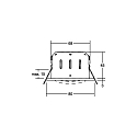Brumberg recessed luminaire INDIWO68-R DTW 350MA P&P round, swivelling, Dim-To-Warm, current constant IP20