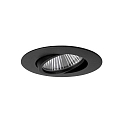 recessed luminaire BIG65 round, swivelling LED IP65, black dimmable 8W 730lm 3000K 20-40� 20-40� CRI 80-89