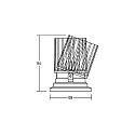 Brumberg Recessed LED system spot COUPLED, 500mA, 9.4W 1800-3000K 920lm 34�, CRi >90, dim2warm, white