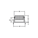 Brumberg downlight ODEMAR / PHASE DTW 918-930 round, rigid, Dim-To-Warm, set back IP20, white matt dimmable