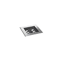 floor recessed luminaire LANKA-S square, adjustable, passable, switchable IP67, stainless steel 